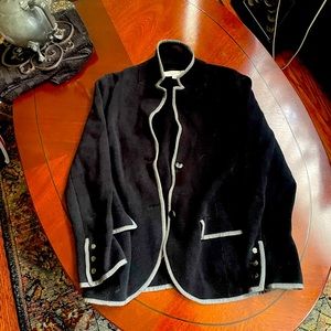 BLACK AND GRAY LOFT BLAZER